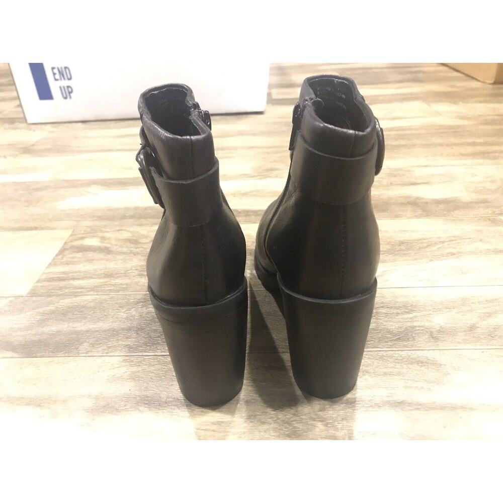 NEW W/Tag Crevo/Belk Women’s Black Leather Zip Up Ankle Boots Size 7.5 - Picture 4 of 10